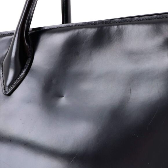 Prada Monochrome Tote Leather Medium Black - Picture 7 of 8